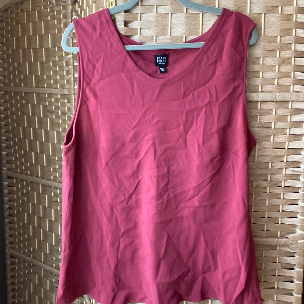 Eileen fisher silk blend shell